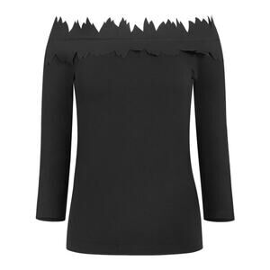 XD XENIA DESIGN Women's Logi Long Sleeves Top Size XL In Black